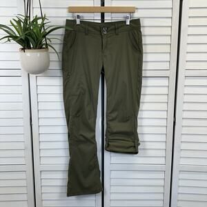 Prana Halle Convertible Hiking Pant Slate Green‎ Roll Up Outdoor Womens Size 6